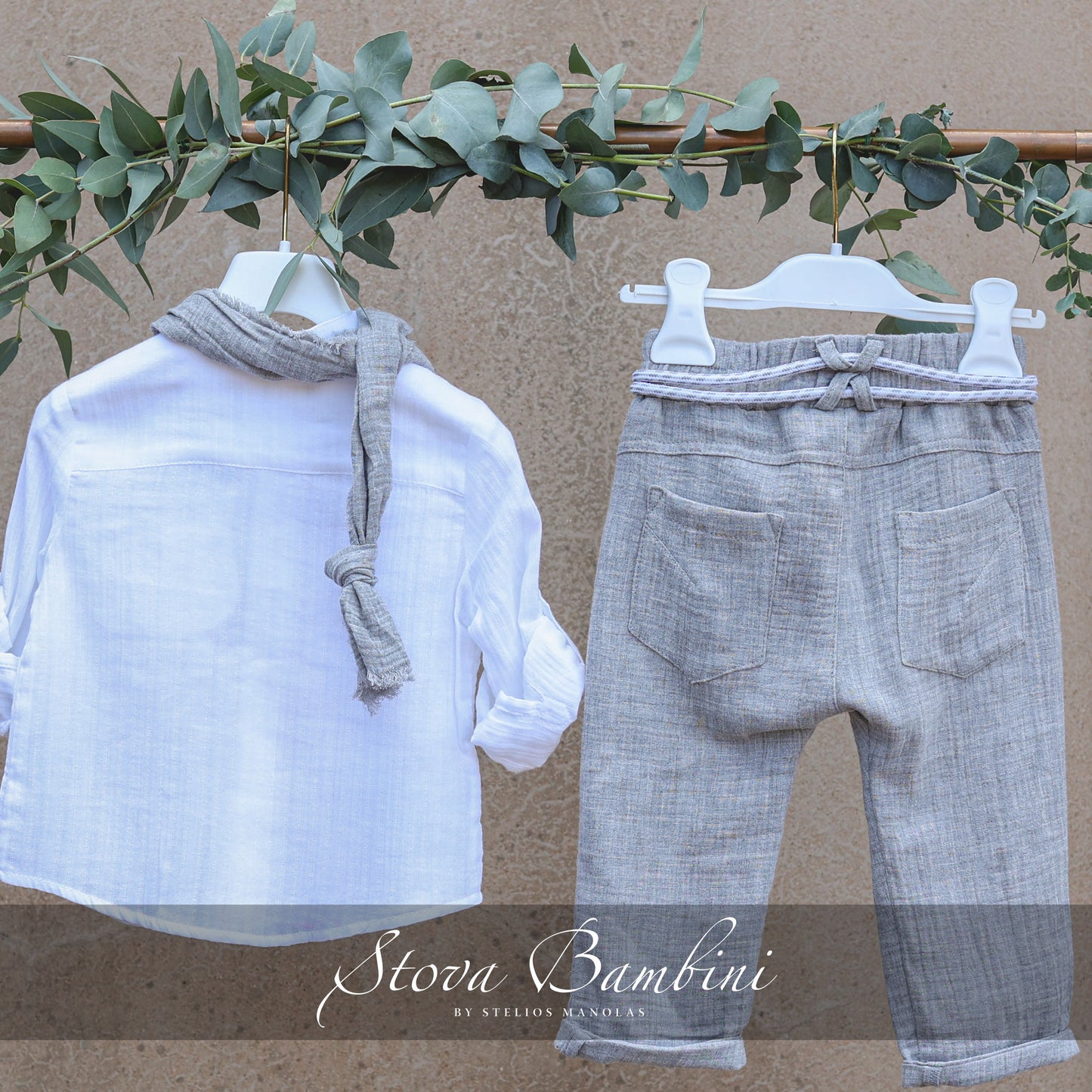 Baptismal set SS24B30 gray 4pcs