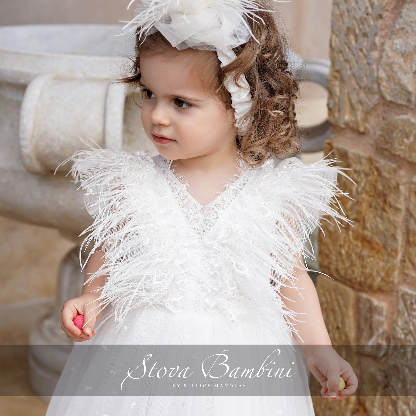 Baptism set SS24G14 ivory 2pcs