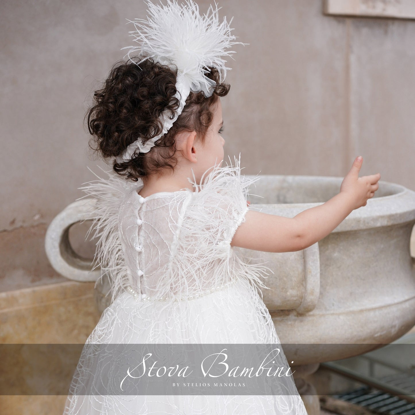 Baptism set SS24G15 ivory 2pcs