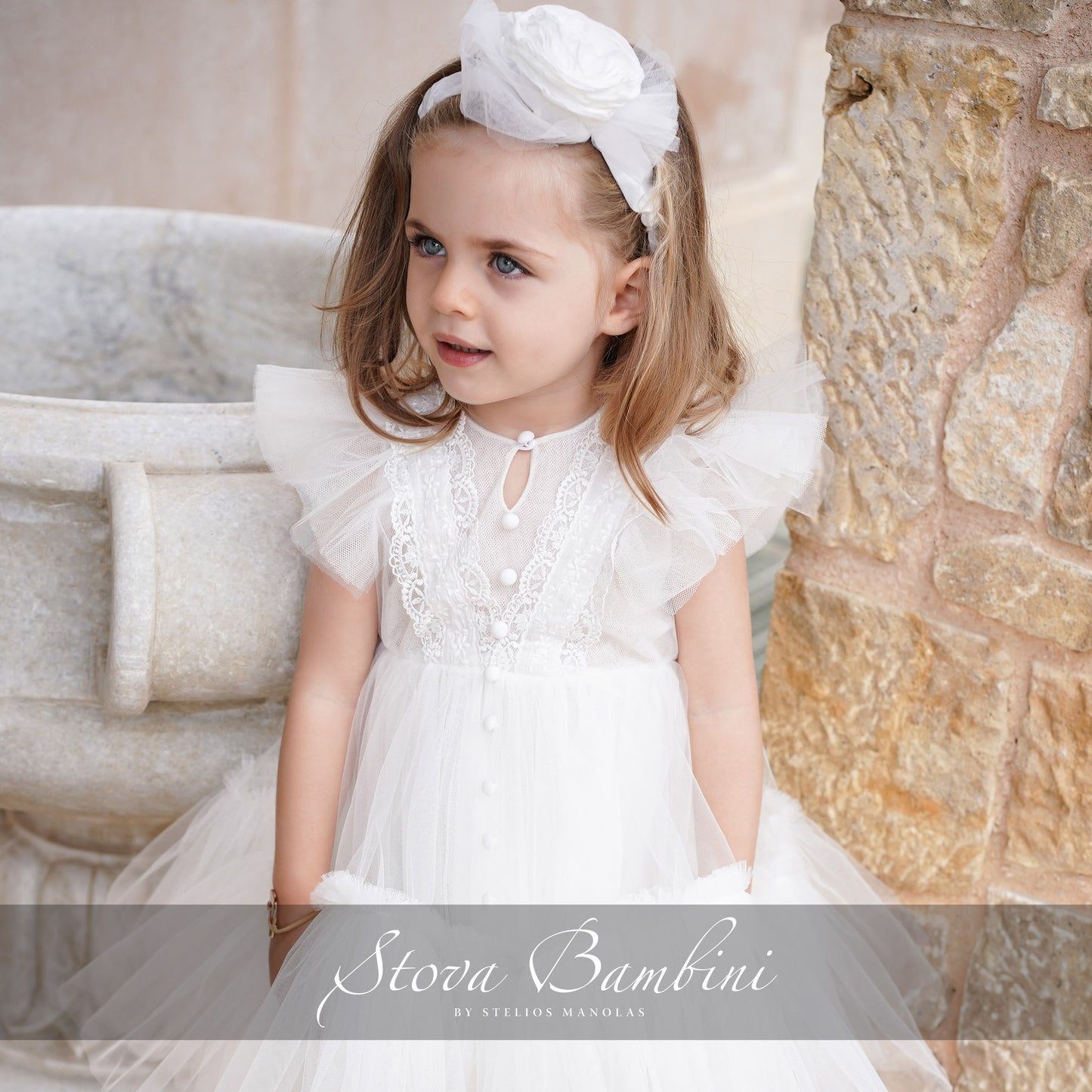 Baptism set SS24G28 ivory 2pcs