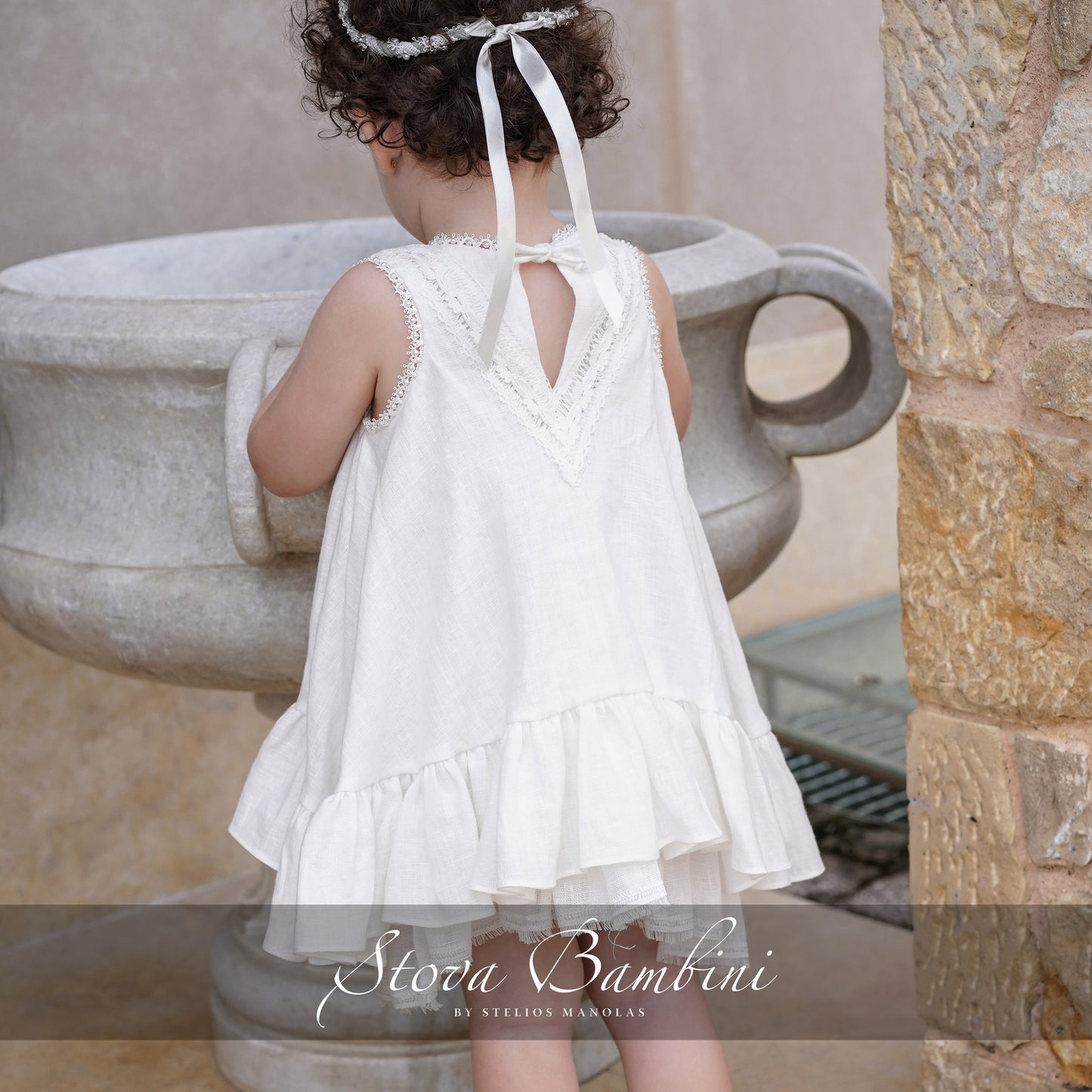 Baptismal set SS24G9 ivory 2pcs