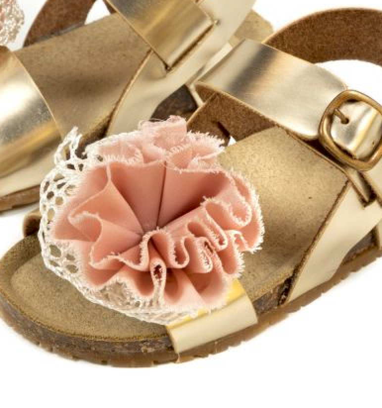 Leather Sandal BW4762 Rose Gold