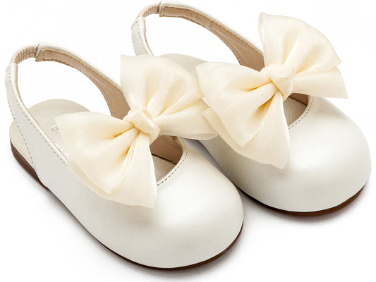 Babywalker Γαλλικό Σαμπό με Φιόγκο Chiffon BW4852 Εκρού - Artousa