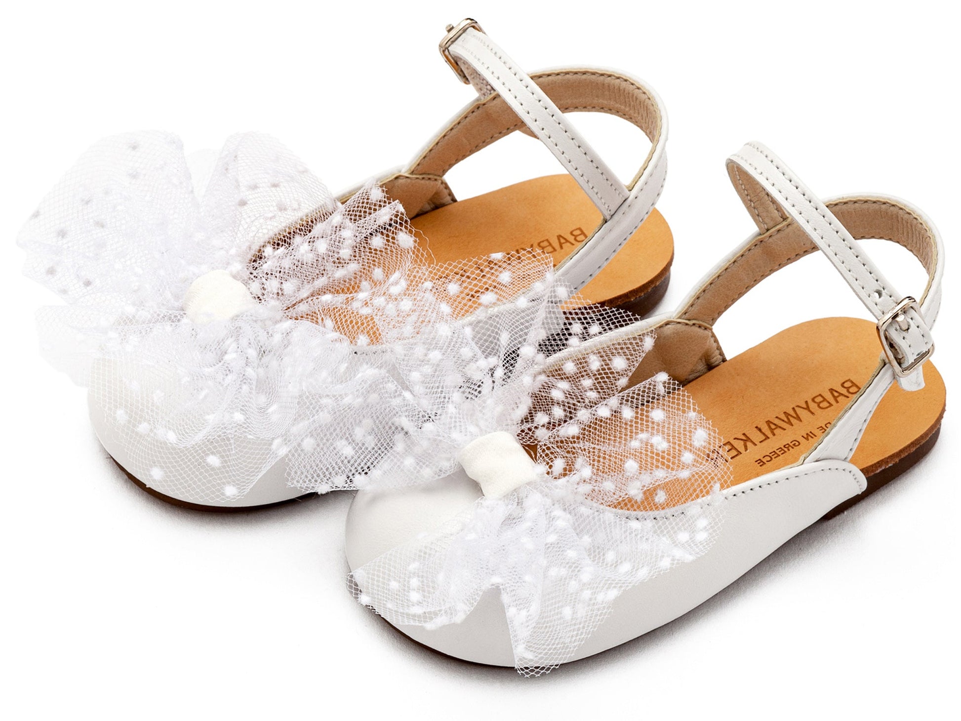 Babywalker Γαλλικό Σαμπό με Χειροποίητο Τούλινο Φιόγκο BW4859 Λευκό - Artousa