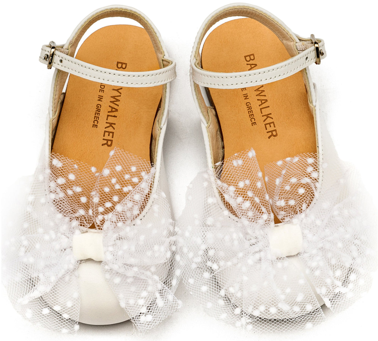 Babywalker Γαλλικό Σαμπό με Χειροποίητο Τούλινο Φιόγκο BW4859 Λευκό - Artousa