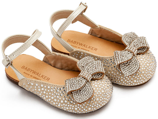 Babywalker Σαμπό Διακοσμημένο Ολόγυρα με Στρας και Φιόγκο EXC5868 Εκρού - Artousa