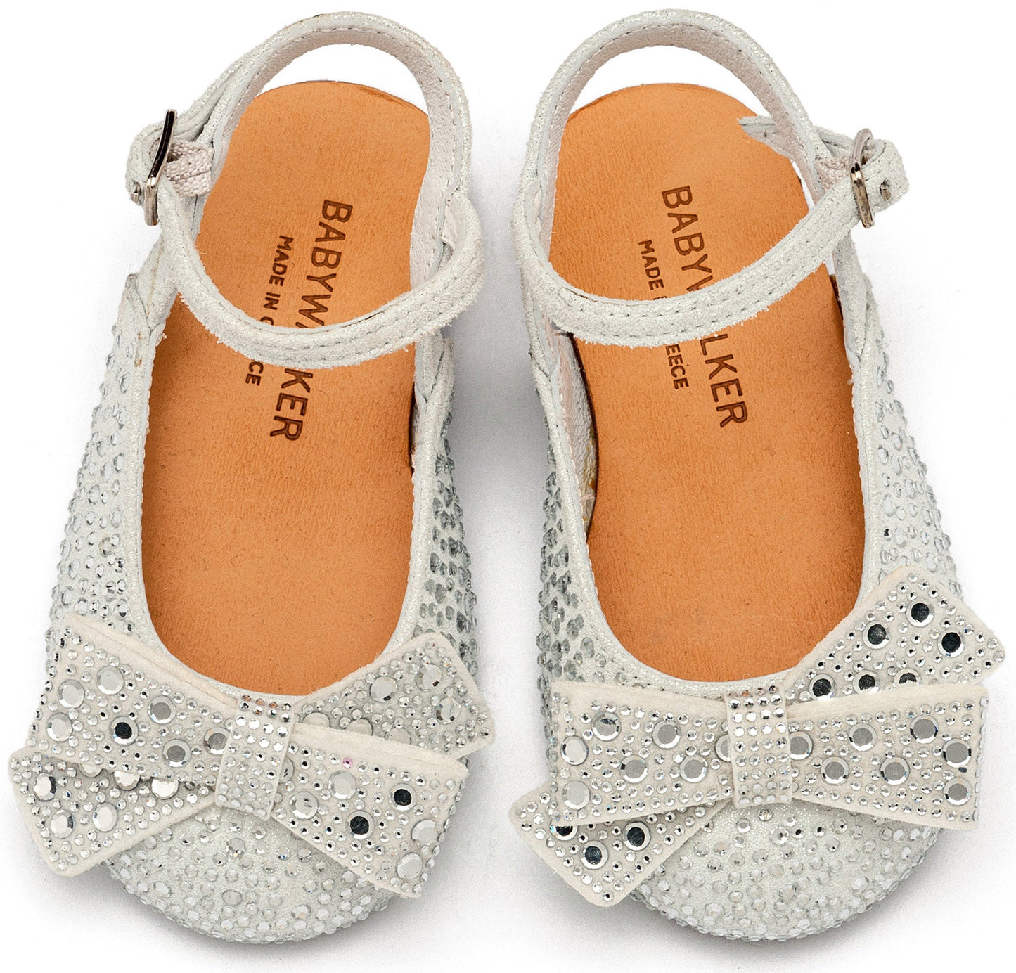 Babywalker Σαμπό Διακοσμημένο Ολόγυρα με Στρας και Φιόγκο EXC5872 Λευκό - Artousa