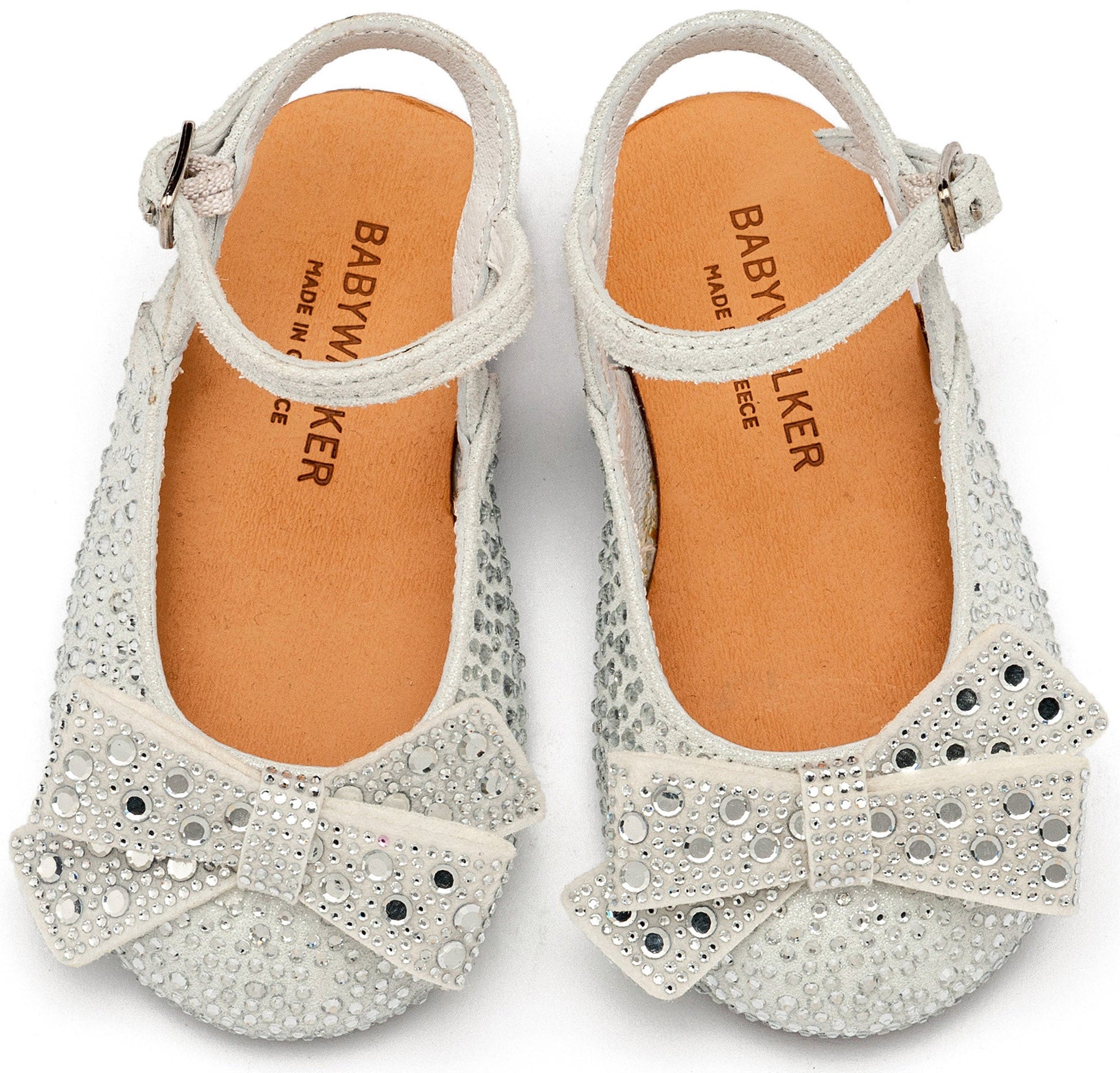 Babywalker Σαμπό Διακοσμημένο Ολόγυρα με Στρας και Φιόγκο EXC5872 Λευκό - Artousa