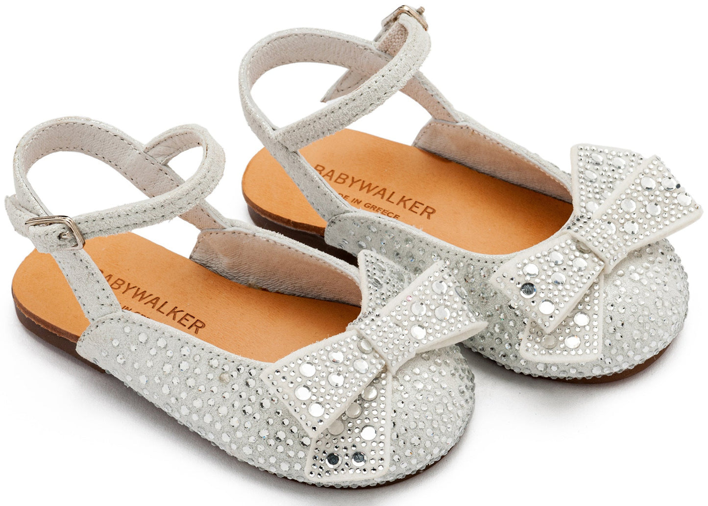 Babywalker Σαμπό Διακοσμημένο Ολόγυρα με Στρας και Φιόγκο EXC5872 Λευκό - Artousa