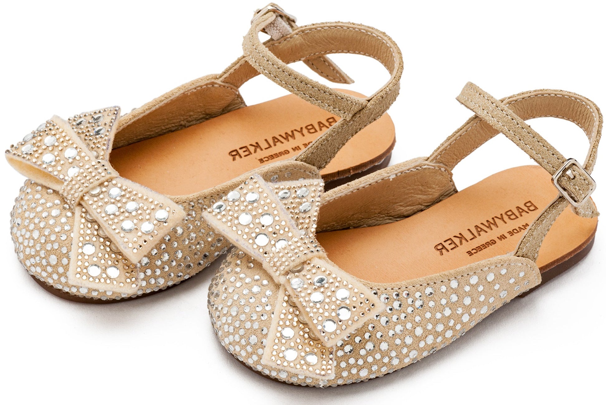 Babywalker Σαμπό Διακοσμημένο Ολόγυρα με Στρας και Φιόγκο EXC5872 Μπεζ - Artousa