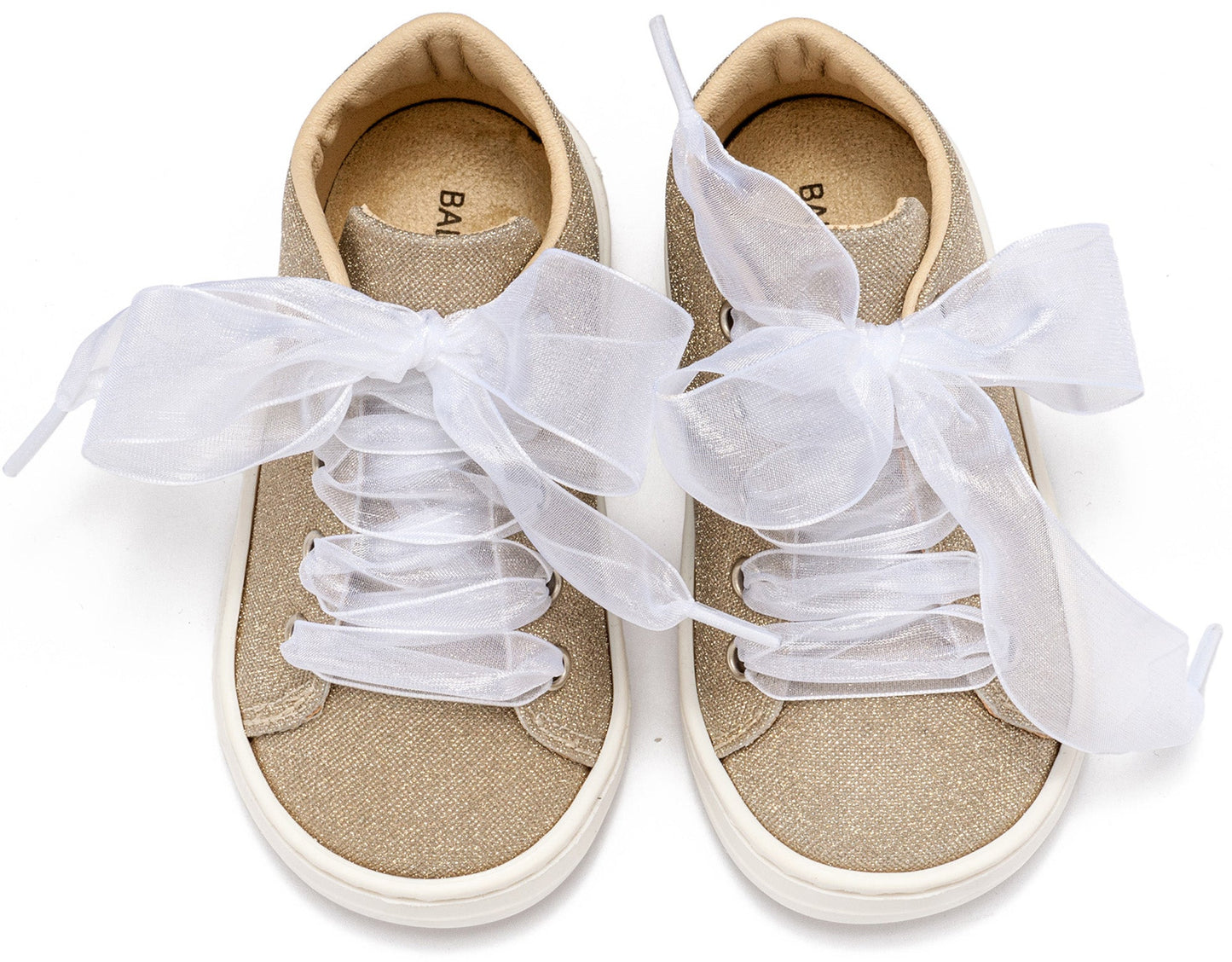 Babywalker Sneaker απο Ύφασμα και Δέσιμο Κορδέλα BW4864 Πλατίνα - Artousa