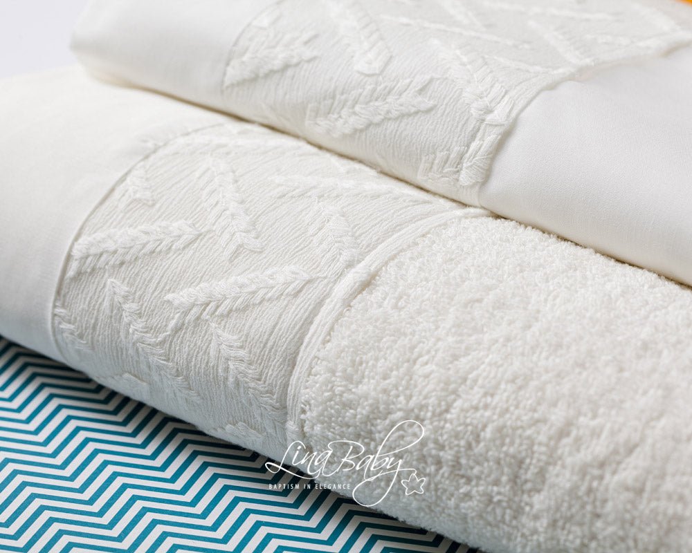 Βαπτιστικό Λαδόπανο σετ Eros 1560 Εκρού 6τμχ - Artousa