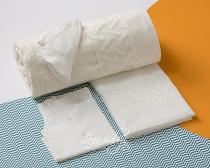 Βαπτιστικό Λαδόπανο σετ Eros 1560 Εκρού 6τμχ - Artousa