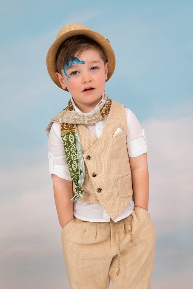 Βαπτιστικό σετ Alvertos 1705 (SS25) μπεζ 5τμχ - Artousa