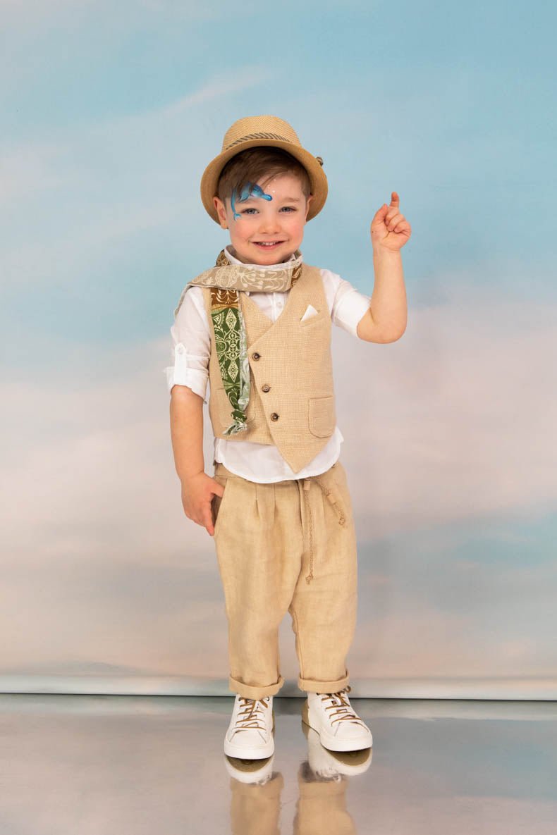 Βαπτιστικό σετ Alvertos 1705 (SS25) μπεζ 5τμχ - Artousa