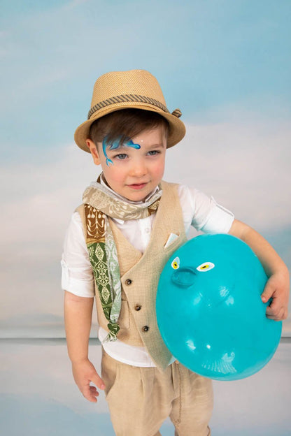 Βαπτιστικό σετ Alvertos 1705 (SS25) μπεζ 5τμχ - Artousa