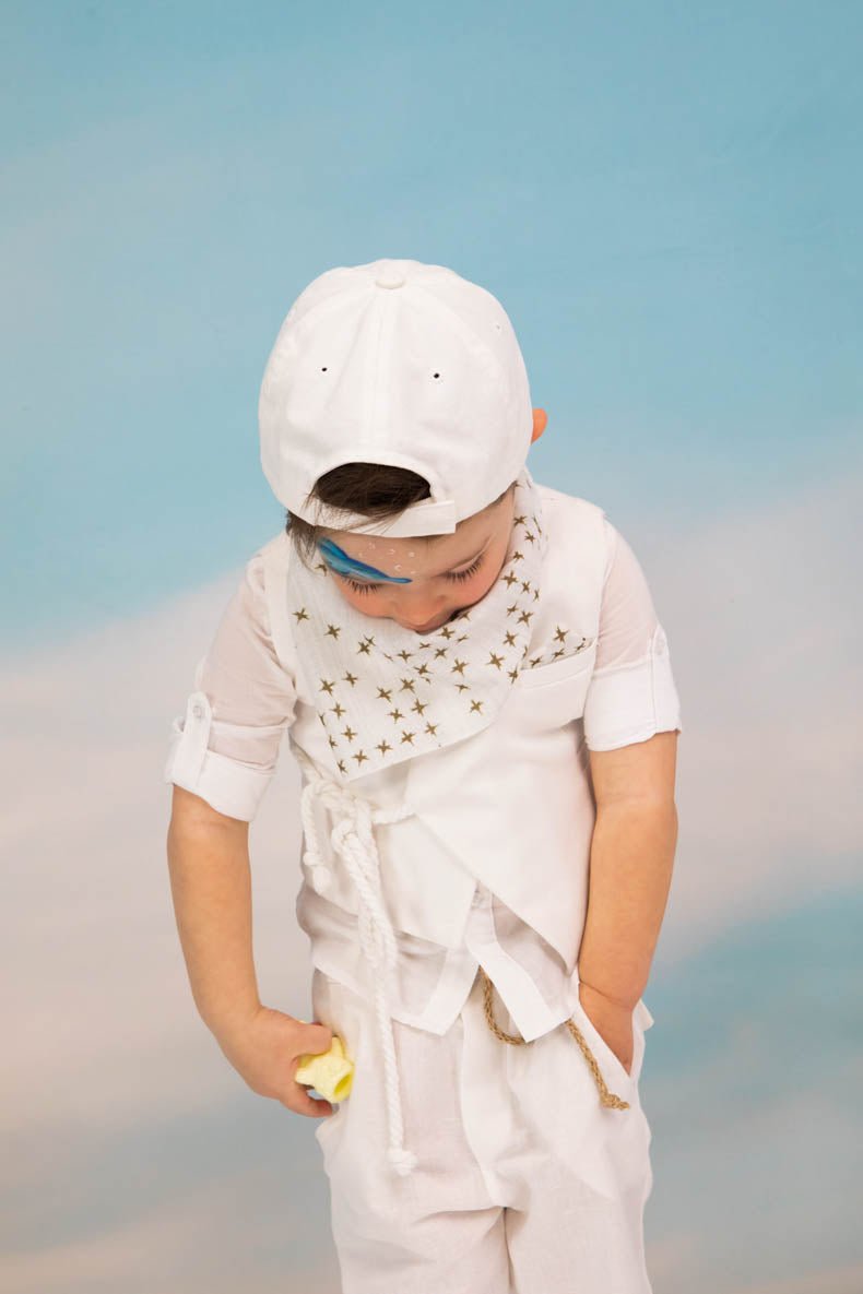 Βαπτιστικό σετ Anastasios 1703 (SS25) λευκό 6τμχ - Artousa