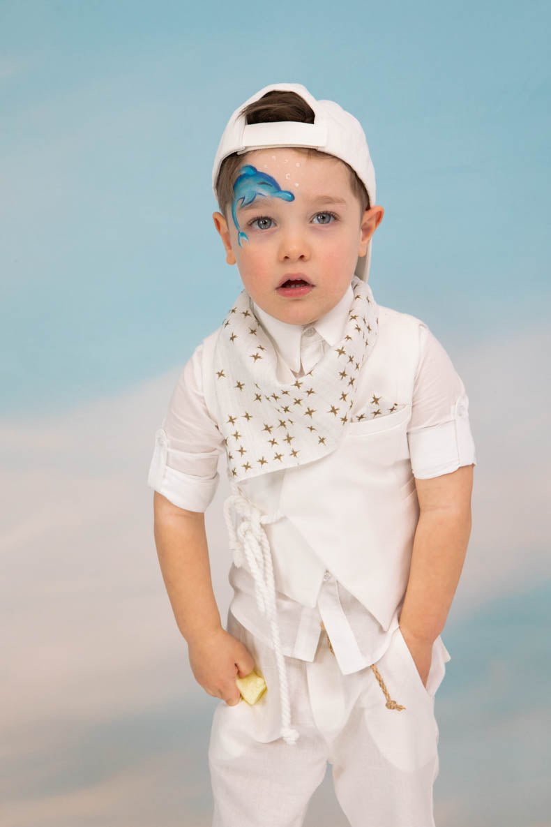 Βαπτιστικό σετ Anastasios 1703 (SS25) λευκό 6τμχ - Artousa