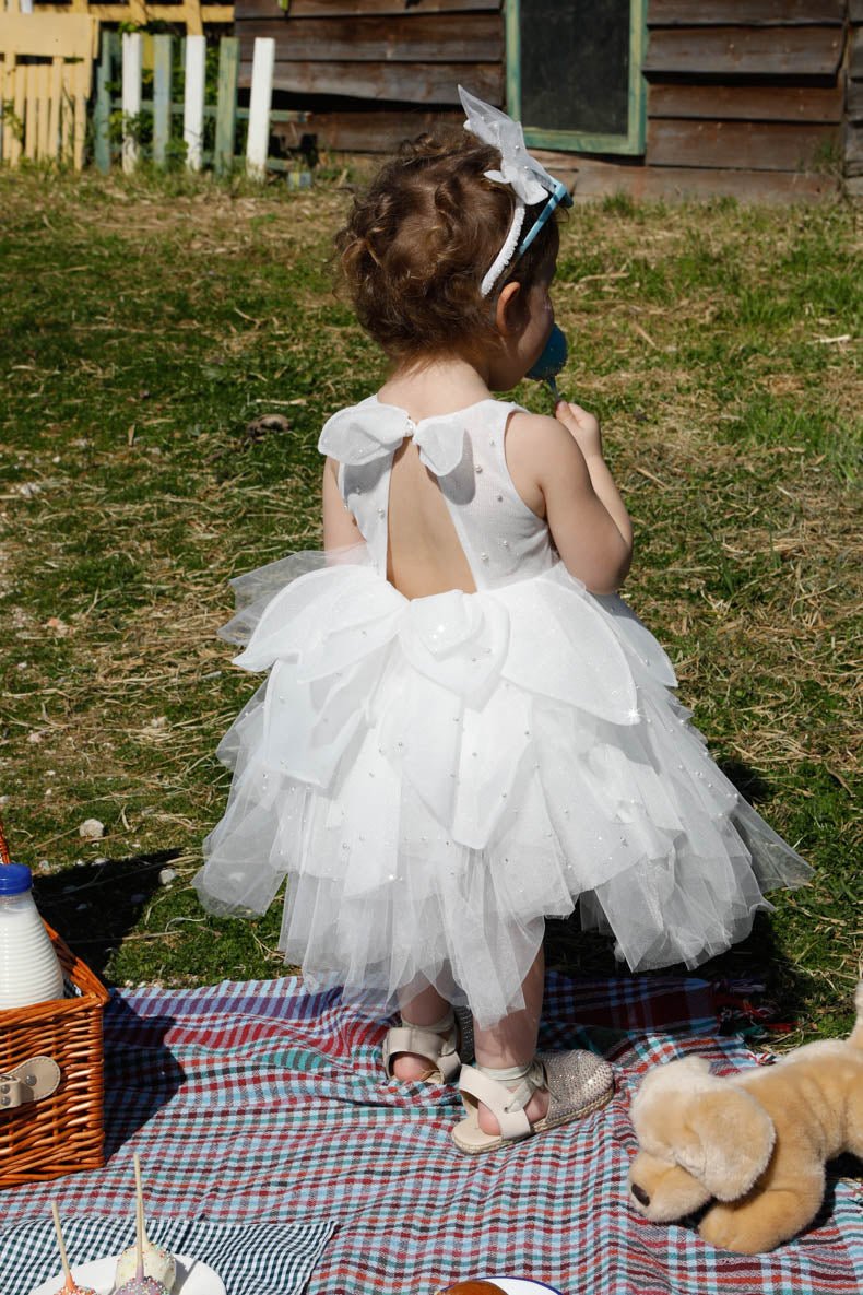 Βαπτιστικό σετ Butterfly 1618 (SS25) εκρού 2τμχ - Artousa