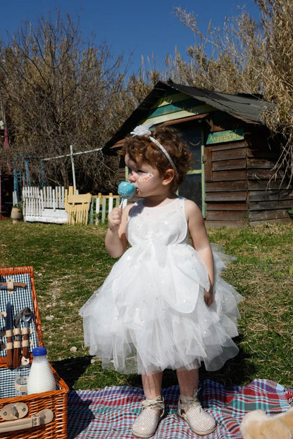 Βαπτιστικό σετ Butterfly 1618 (SS25) εκρού 2τμχ - Artousa