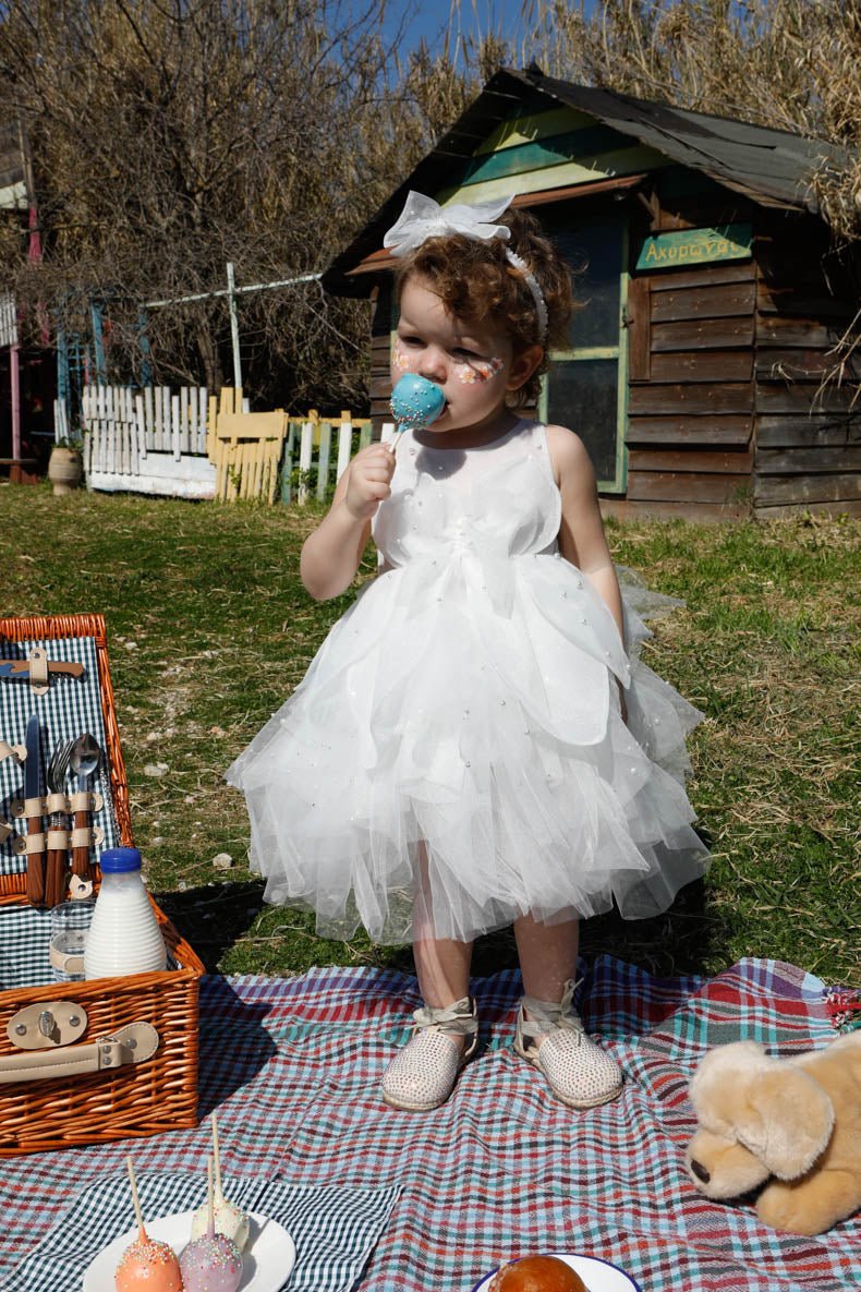 Βαπτιστικό σετ Butterfly 1618 (SS25) εκρού 2τμχ - Artousa