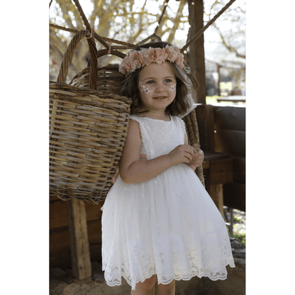 Βαπτιστικό σετ Despoina 1617 (SS25) εκρού 2τμχ - Artousa