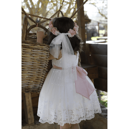 Βαπτιστικό σετ Despoina 1617 (SS25) εκρού 2τμχ - Artousa