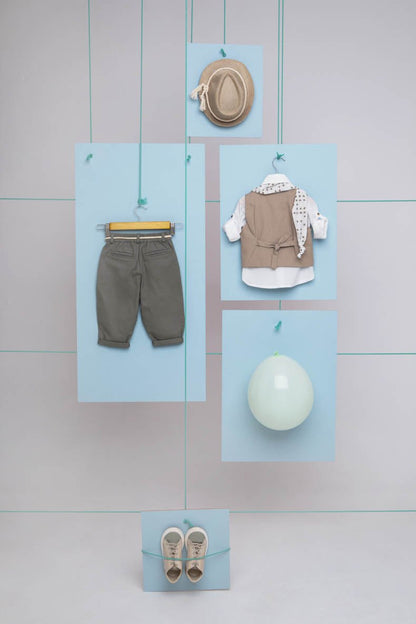 Βαπτιστικό σετ Gabriel 1715 (SS25) μπεζ 5τμχ - Artousa