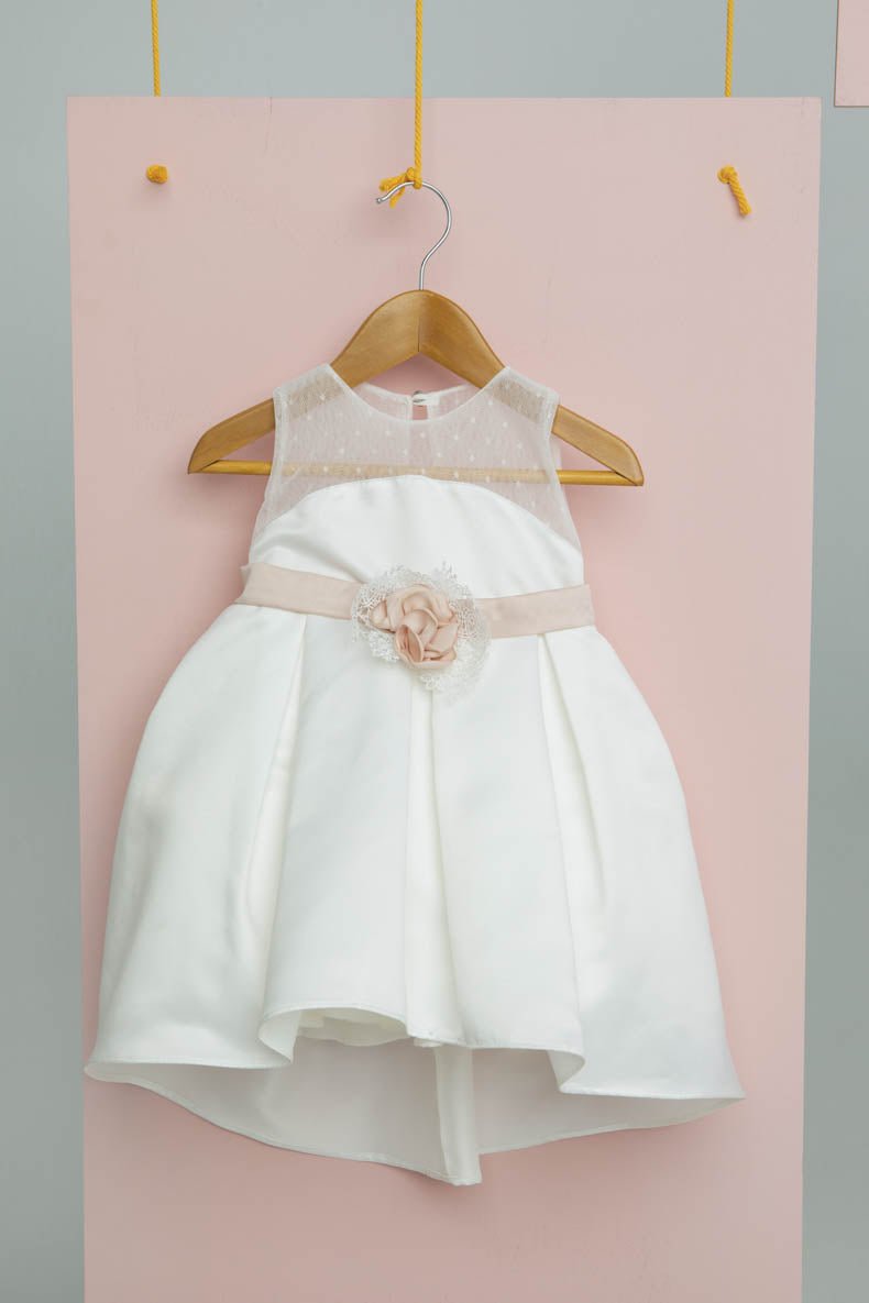 Βαπτιστικό σετ Leilah 1603 (SS25) εκρού 2τμχ - Artousa