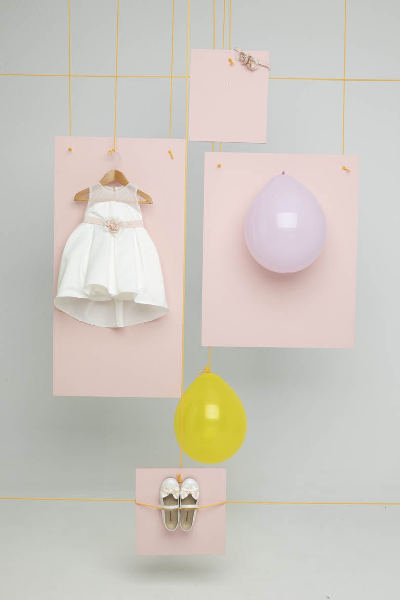 Βαπτιστικό σετ Leilah 1603 (SS25) εκρού 2τμχ - Artousa