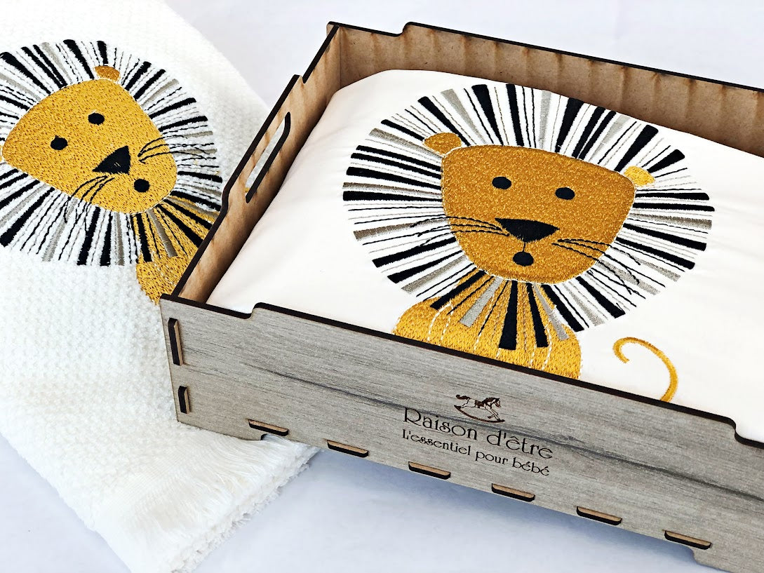 Baby dowry set Alex the Lion yellow 14pcs