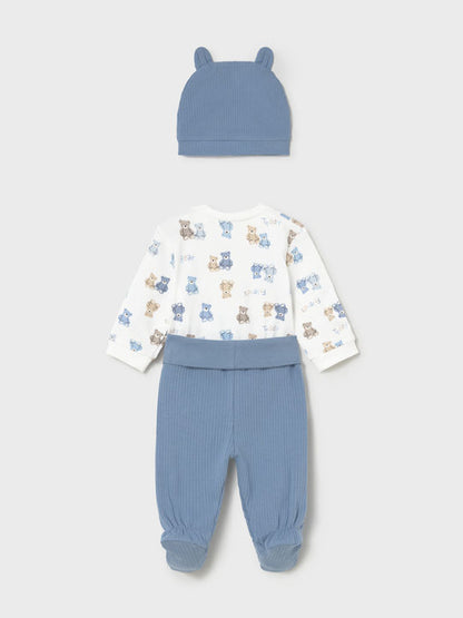 Jacquard-Tupfenkleid-Set (SS24) 1820 weiß 2tlg