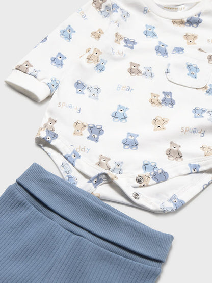 Jacquard-Tupfenkleid-Set (SS24) 1820 weiß 2tlg