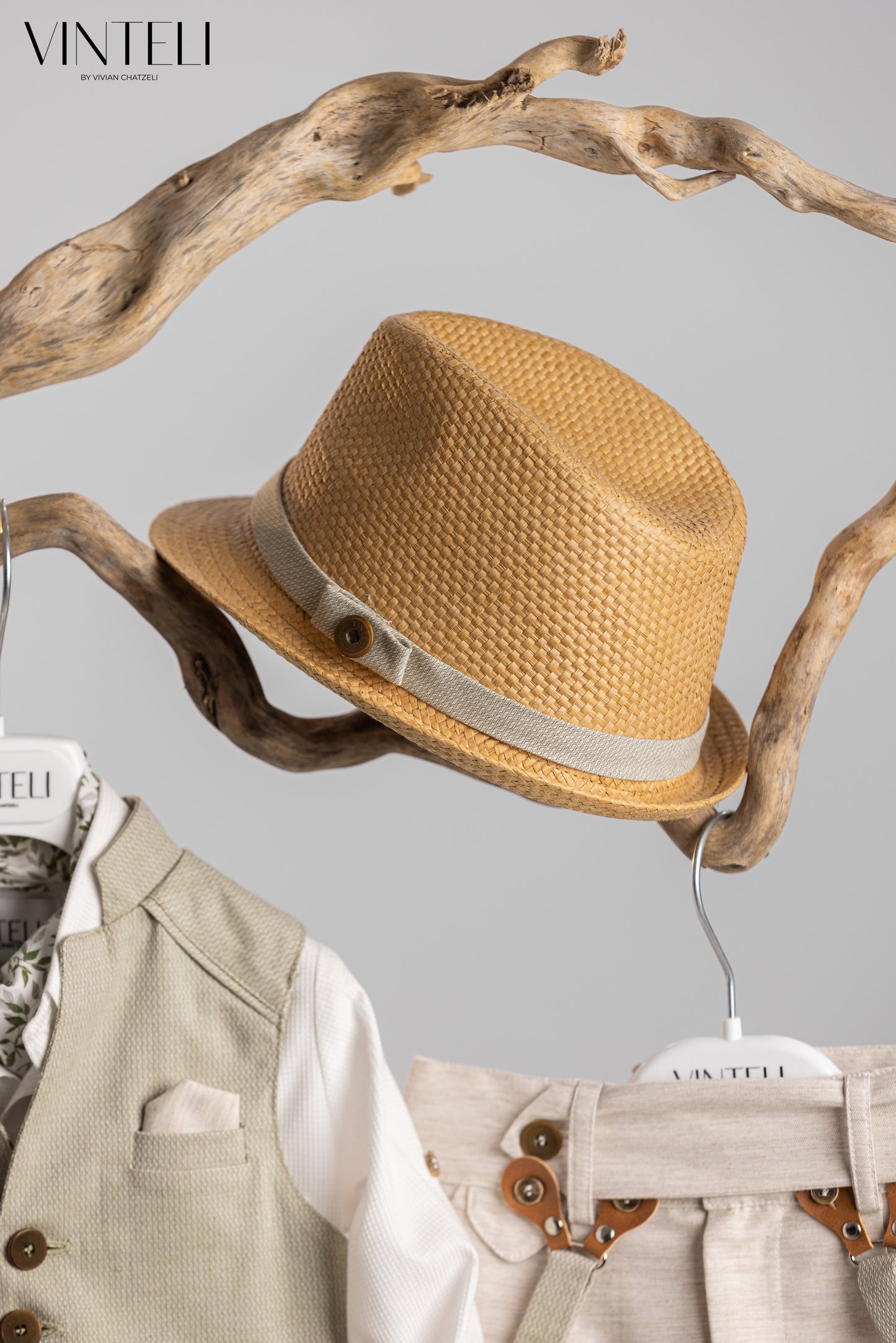 Baptism set 5209 beige-olive 7pcs