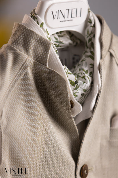 Baptism set 5209 beige-olive 7pcs