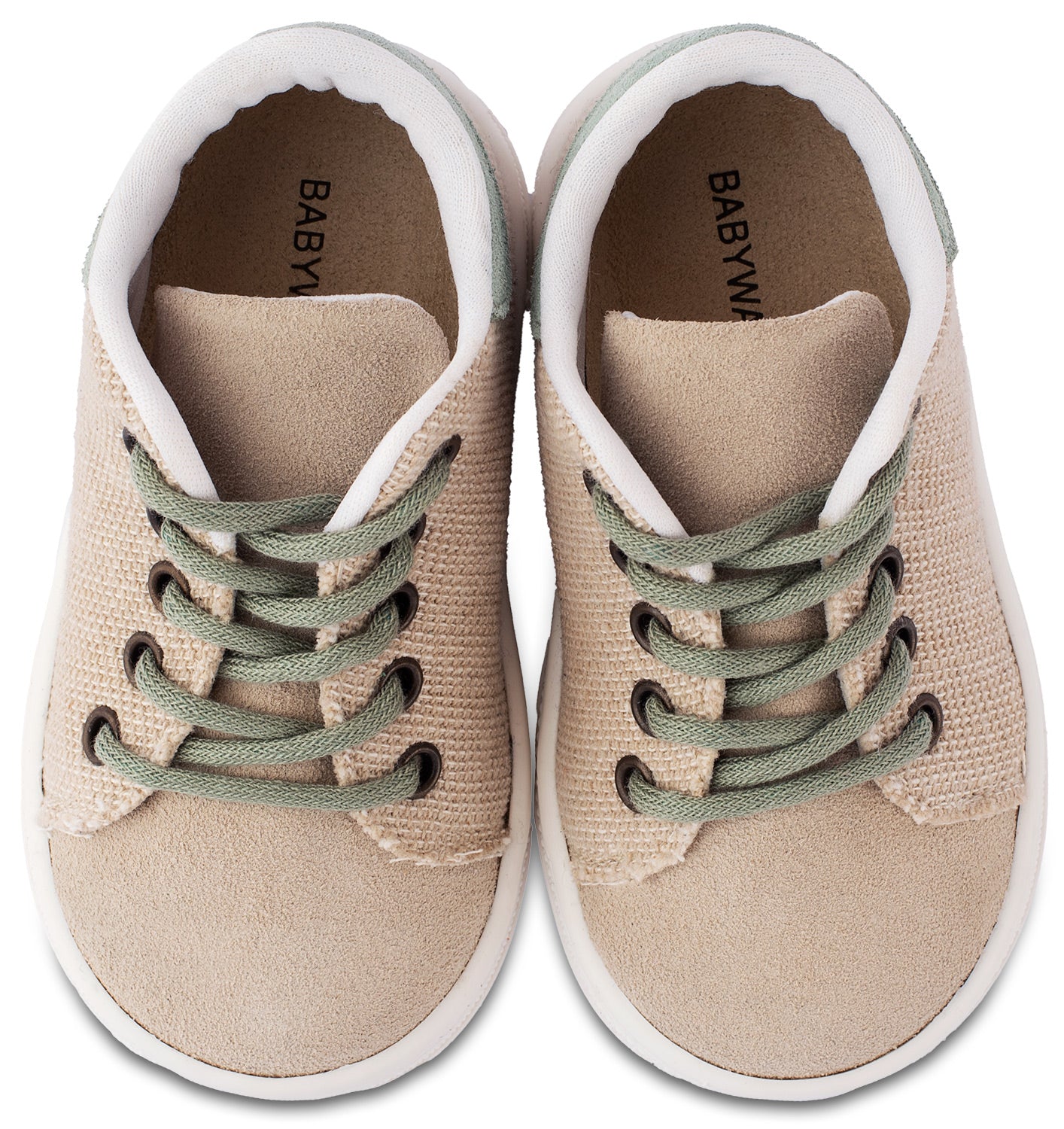 Laced Two-tone Sneaker BS3073 Beige Mint