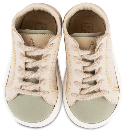 Two-tone Lace-up Sneaker EXC5255 Beige Mint