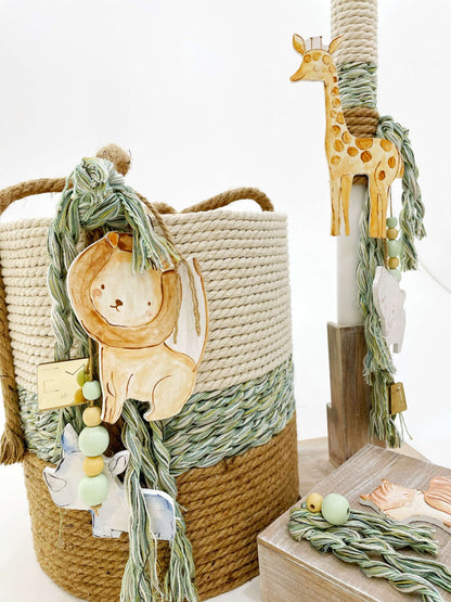 Baptism set Basket Jungle A22-061 7pcs