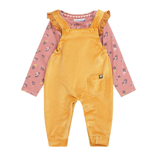 Set of overalls - t-shirt yellow 2pcs U44341-31